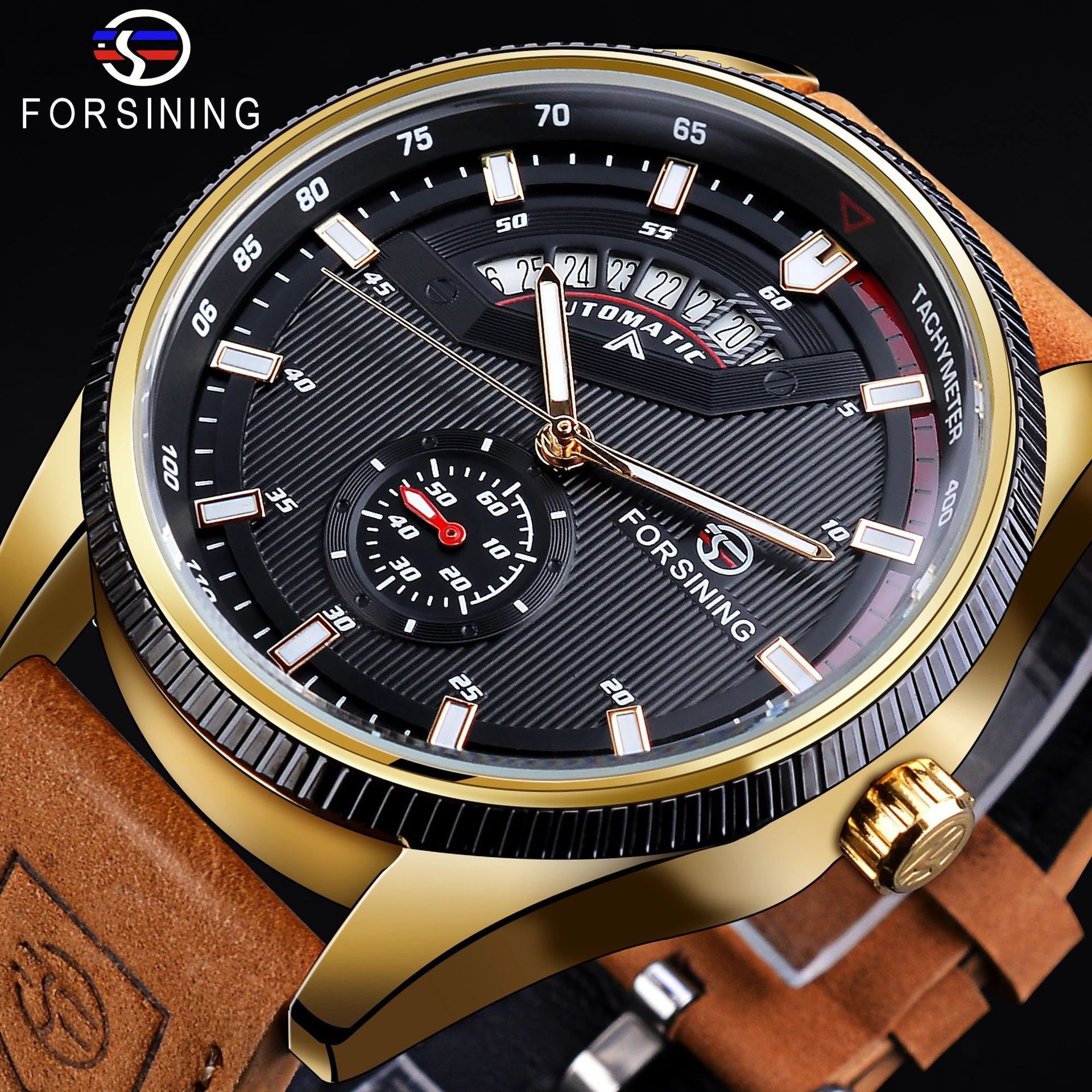 Men's Casual Skeleton Racing Dial Automatic Mechanical Watch Style Fashion New_voghion.com