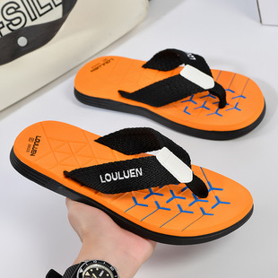 2025 New Beach Flip-Flops Men's Non-slip Outer Wear Slippers Summer Clip Men's Sandals Trendy Casual Sandals