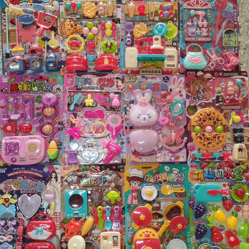 S.A.S. para niñas juguetes de hogar al por mayor cubiertos de cocina limpiadores de placas de maquillaje infantil modelo de puesto