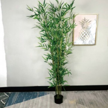 Simulación de plantas de bambú, decoración del hogar interior y exterior, paisajismo, plantas artificiales en macetas, decoración de jardín de hotel de bambú falso, plantas en macetas