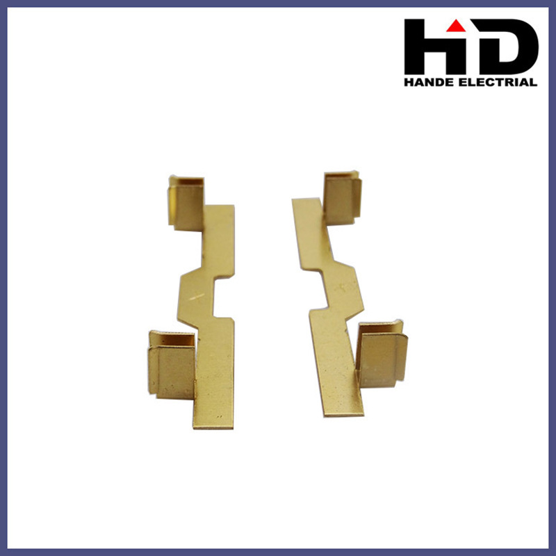 欧式插座配件 插座铜连接弹片 欧式排插五金冲压件件 黄铜接触片