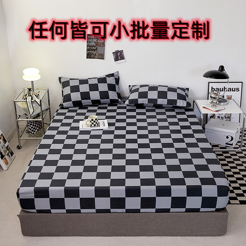 New Style Bed Cover Bed Cover Three-Piece Set Non-Print Style Foreign Trade Multi-Size Thickened Mattress Protective Cover Single-Piece Bed Cover