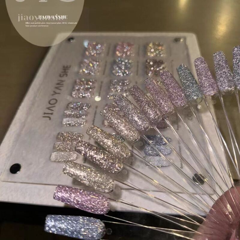 Jiuyanshe Beauty Expo New Product Nail Polish Gel Professional Set for Nail Salons, 15 Colors in a Bottle Jiuyanshe Beauty Expo New Product Nail Polish Gel Professional Set for Nail Salons, 15 Colors in a Bottle