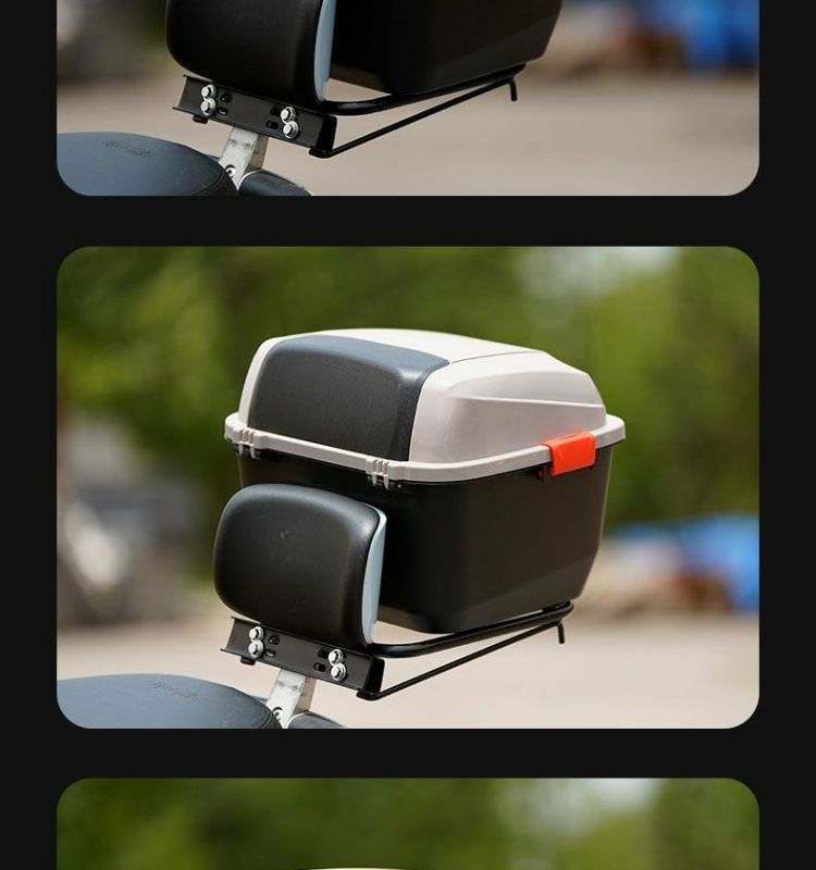 Universal Electric Vehicle Trunk Suitable for Self-Use, Aima, Tailg, Xinri, Luyuan Storage, Electric Scooter Rear Backrest Trunk