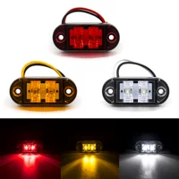 Оптовая внешняя торговля водонепроницаемый 2LED пираньи свет бисер грузовик грузовик боковой свет грузовик боковой свет грузовик широкий свет