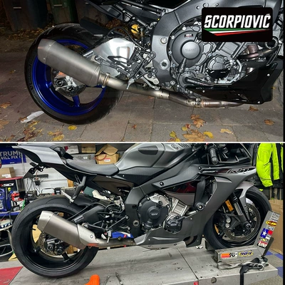 the middle section of YZF-R1 – Motorcycle exhaust pipe