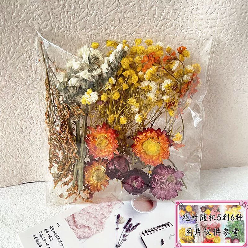 Materials set, postcard flower-shaped, handmade, bouquet, wholesale