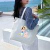 Shopping bag, one-shoulder bag, capacious cloth bag, wholesale