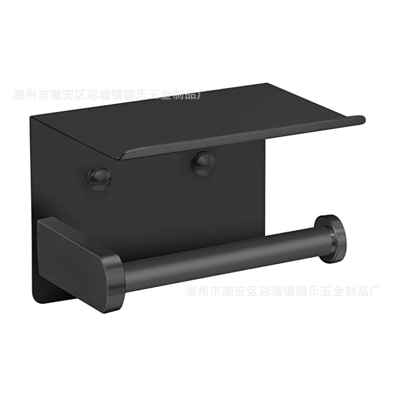 Juego de Accesorios de Baño de Acero Inoxidable Negro 304: Toallero, Barra para Toallas, Portarrollos de Papel, Anillo para Toallas, Gancho para Abrigos