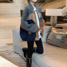 工装夹克短外套女薄款洋气大码运动休闲棒球服秋季2022新款欧洲站