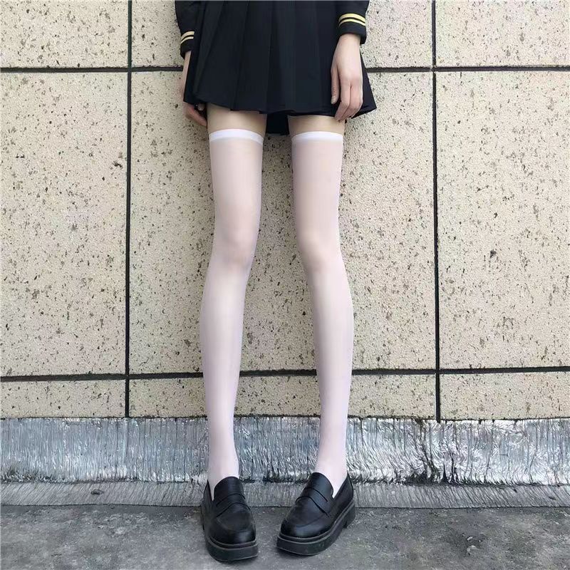 G セクシーなネットセレブレースオーバーニーソックスサスペンダーオールインワンソックスピュアデューティーコントラストカラーストッキング黒シルクハーフサスペンダー|undefined