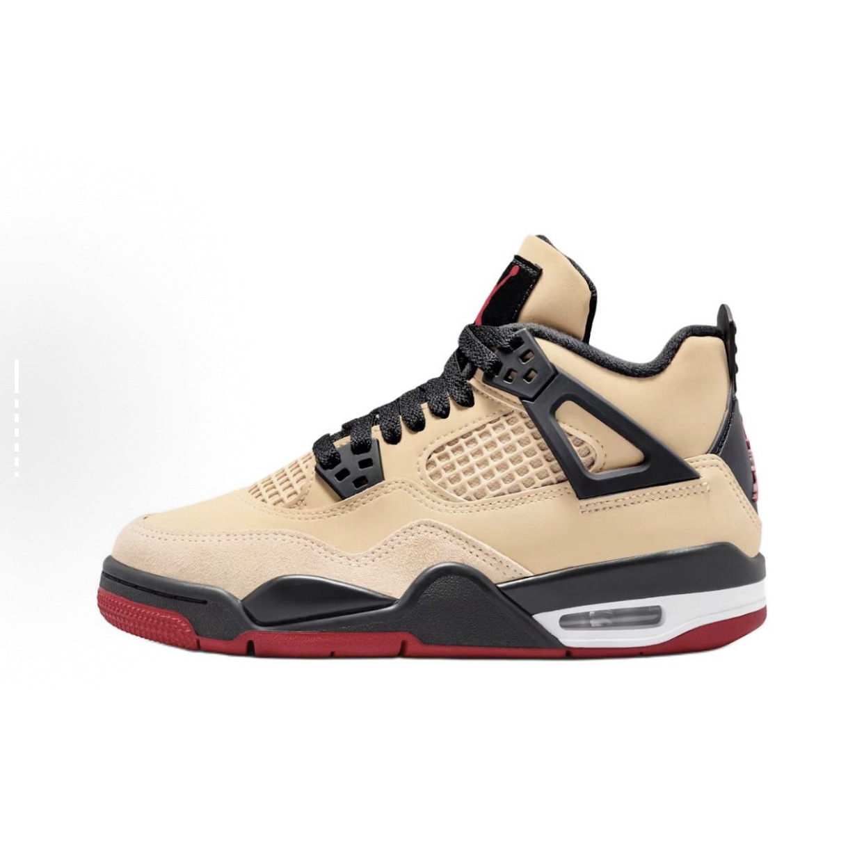 Putian Chunyuan AJ4 zapatos de baloncesto marrón naranja negro amarillo rayos eléctricos masculinos y femeninos clásicos Jiao4 Zhongyuan zapatos de baloncesto para hombres y mujeres