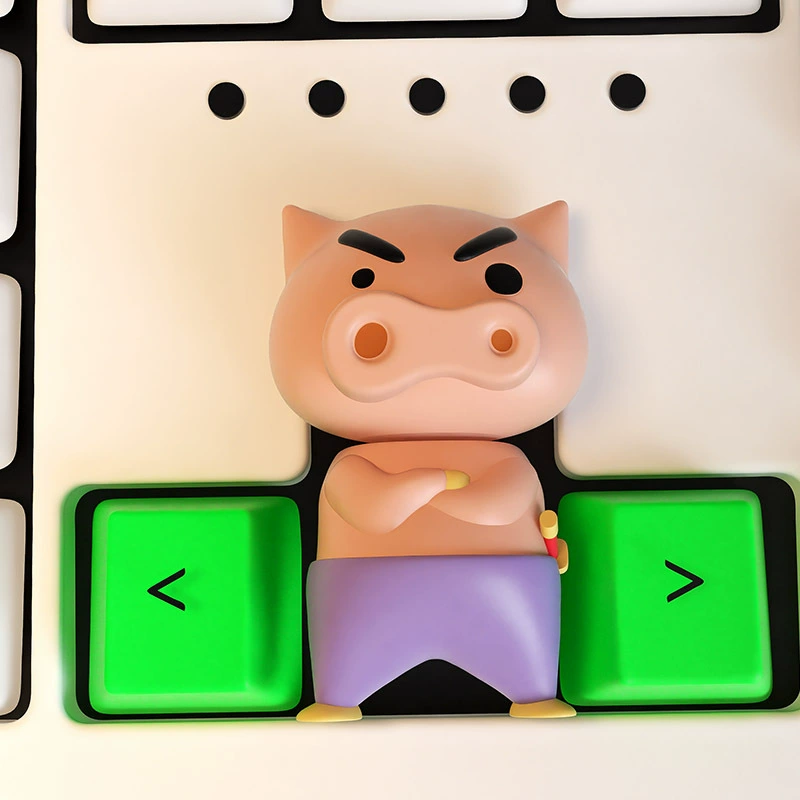 Three dimensional mechanical creative keyboard, cute decorations