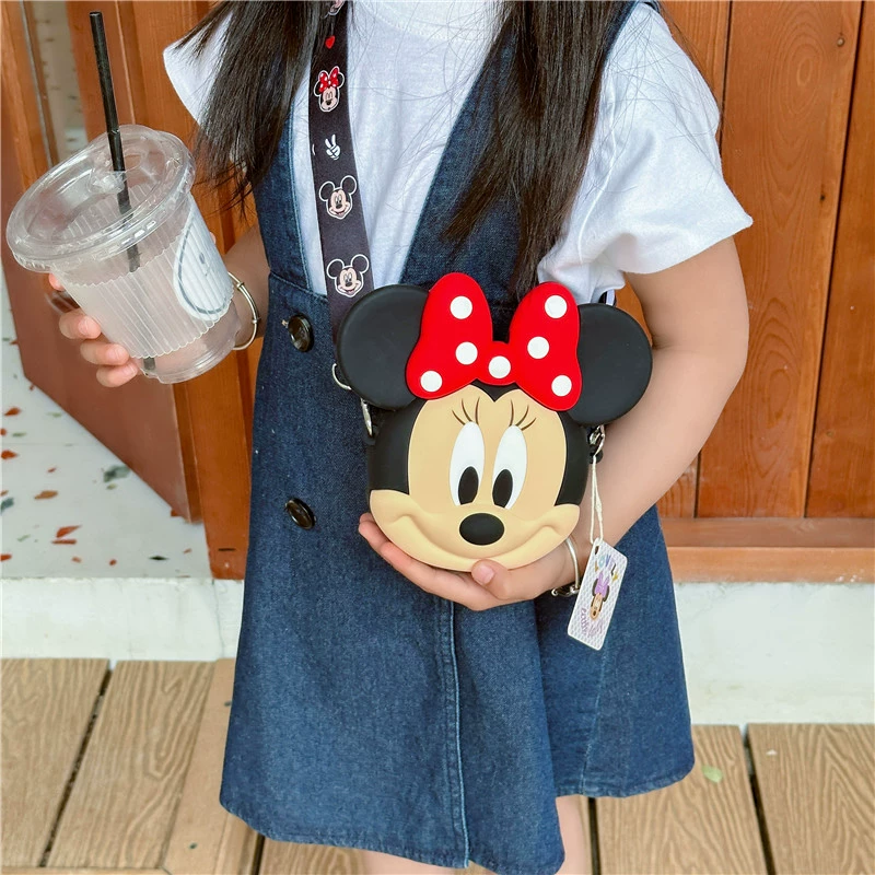 Children's shoulder bag, one-shoulder bag, cartoon wallet, card holder, silicone lipstick, purse, wholesale