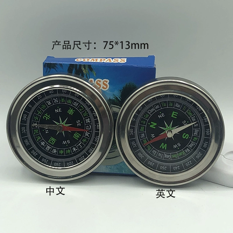 Jinghui завод путешествия Кемпинг геологический компас инструмент открытый компас из нержавеющей стали LP75 китайский английский