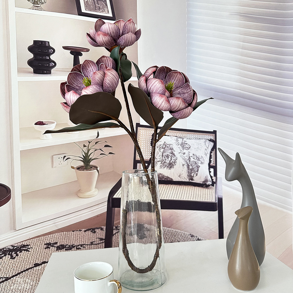 Flores de simulación decorativos de boda decorativos bonsai sala de estar mesa de comedor ingeniería de decoración suave flores falsas hechas a mano
