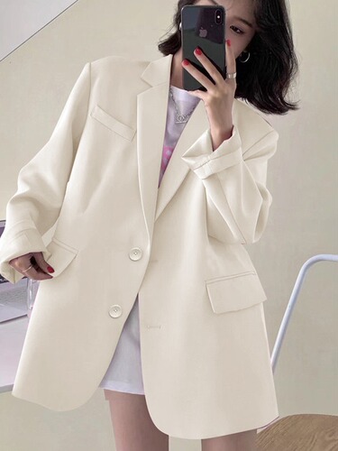 Women's Small Size Black Suit Jacket 2024 New Spring and Autumn Korean Style Casual Comfort High-end Suit