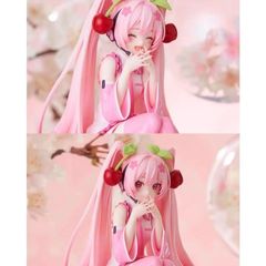 さくら初音ミクフィギュアMIKUカップラーメン車載ケースデスクトップ置物景品アニメモデルプレゼント