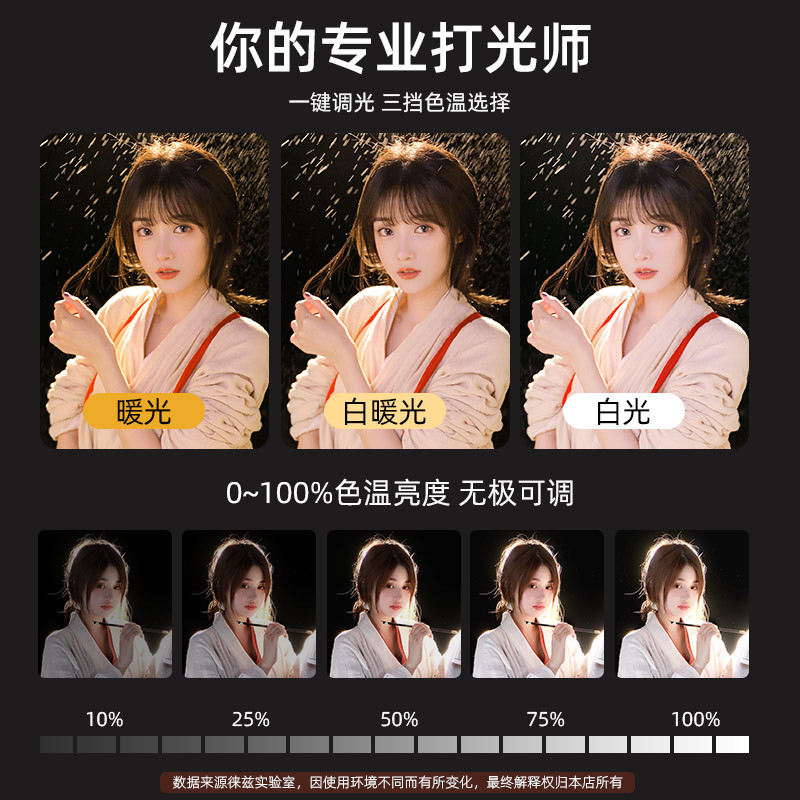 Luz de relleno de pelo estudio en vivo ancla Fondo atmósfera iluminación luz Dios chica Spotlight retroiluminación Luz de contorno