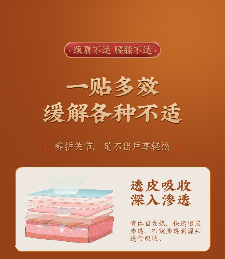 Lao Hei Gao Black Herbal Plaster Patch with Mugwort for Neck Shoulder Back and Legs Topical Wellness Care quality and texture
