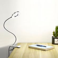 LED台灯护眼学生习阅读美甲颜容纹绣眉自拍补光放大镜桌面夹子灯