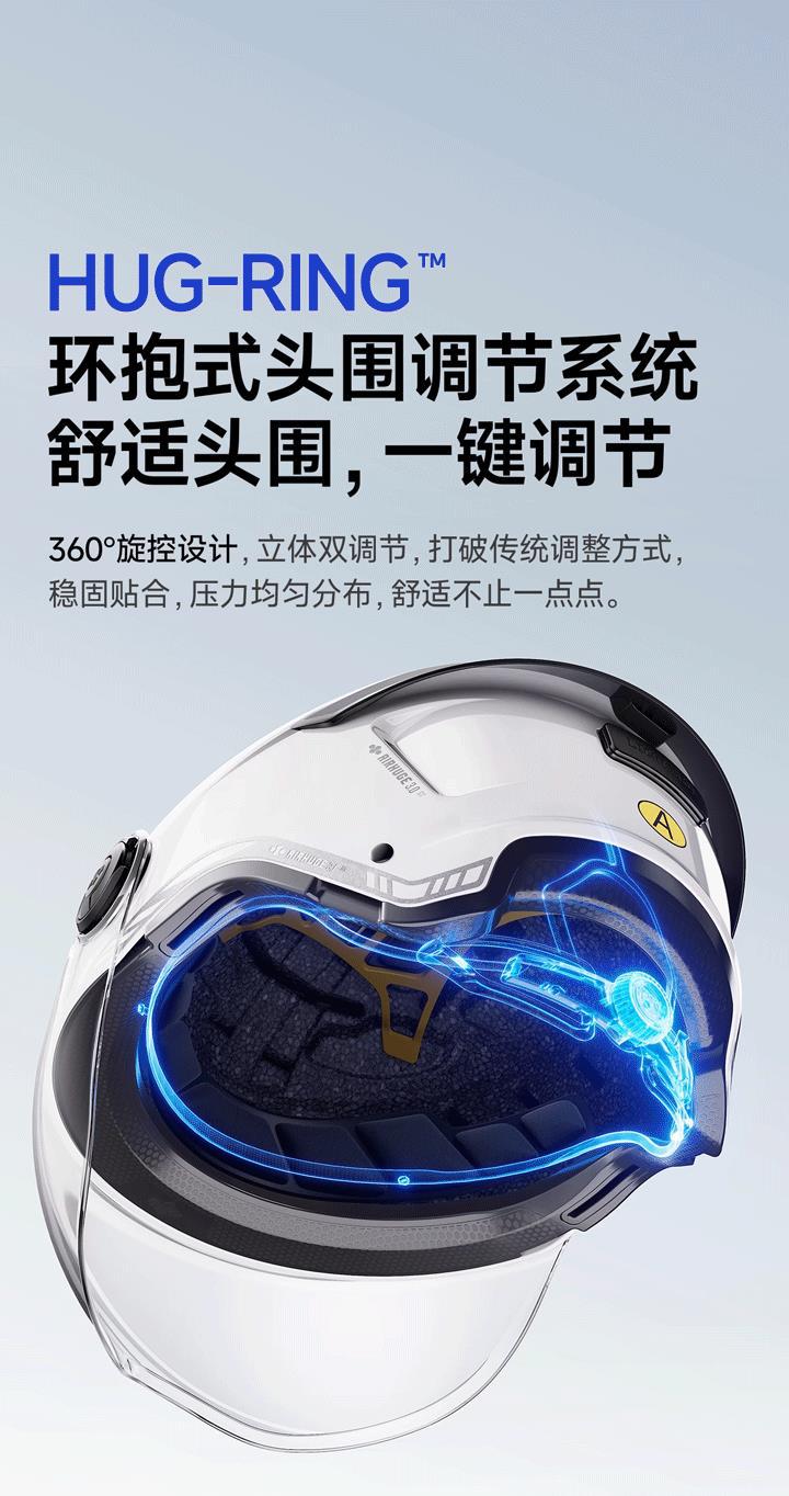 Two Little Bees 3C Certified Electric Motorcycle Helmet for Men and Women, Summer Sun Protection Half Helmet, Silver Lion Safety Helmet