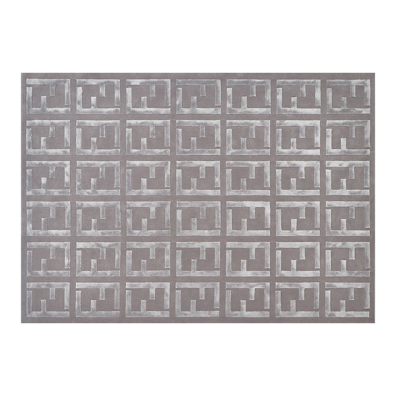 Alfombra de lana doméstica sala de estar personalizada a mano resistente a la suciedad fácil de cuidar alfombra de cama de dormitorio lana alfombra de algodón humano