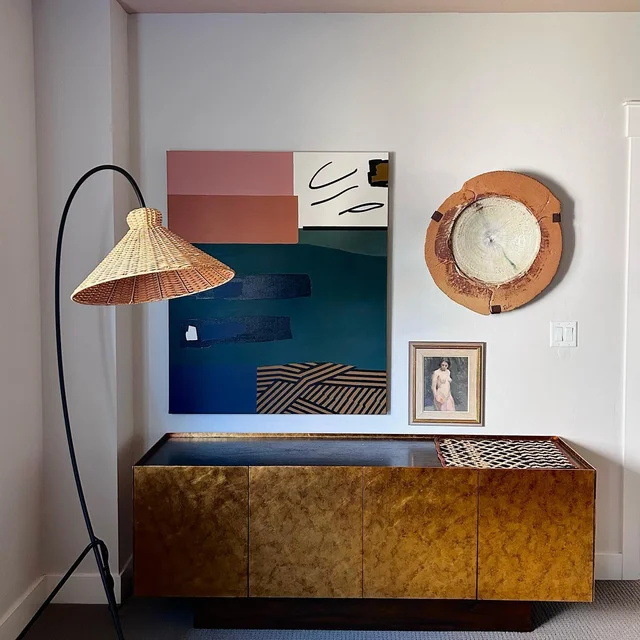 Lámpara de pie de ratán sala de estar sofá Estilo nórdico estilo japonés retro estilo silencioso lámpara de techo lámpara de pie creativa