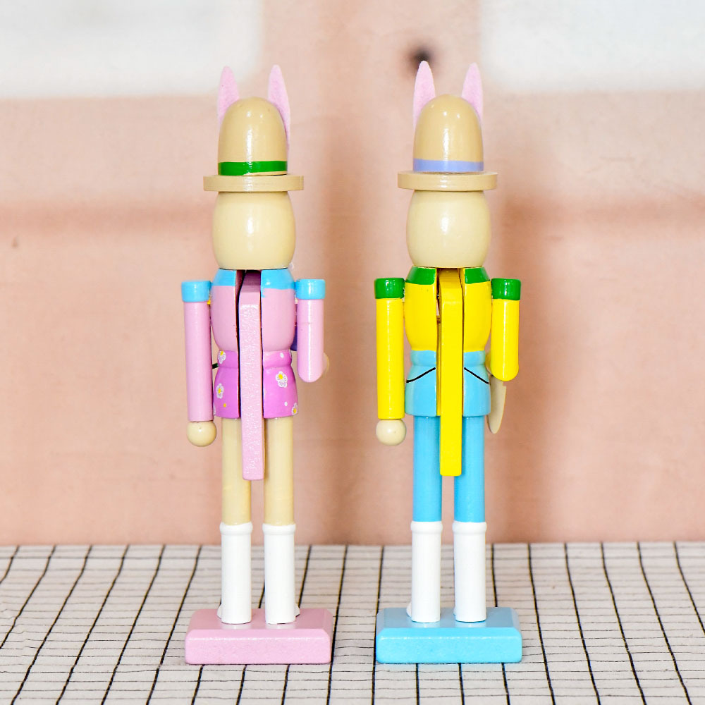 Nuevo 25cm conejo de Pascua color salto pantalones de cinturón de muñecas persona de atmósfera diseño mayorista en stock