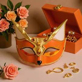 狐狸、羚羊、兔子款面具  万圣节化妆舞会商演cosplay装扮面具