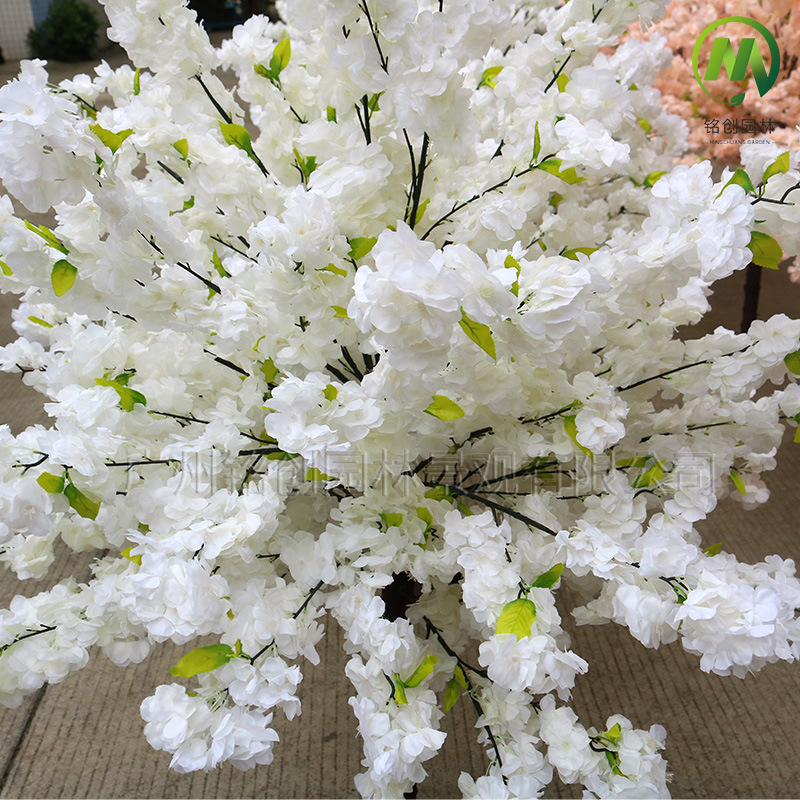 Cerezo artificial grande árbol de cerezo falso árbol decorativo grande centro comercial boda Hotel deseo árbol ornamentos decorativos