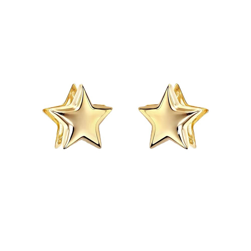 Fashion Star Plating Copper Ear Studs display picture 4