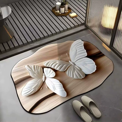 Avtomobil döşəmə paspasları Foot Mat - flower-11-4060cm-diatom-mud