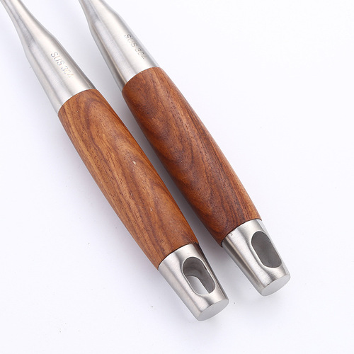 304 stainless steel spatula kitchen cooking utensil pear wood handle soup spoon pot shovel noodle scoop frying spatula rice spoon