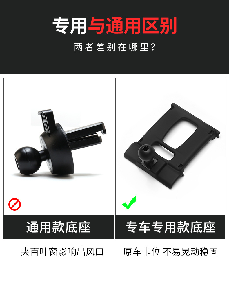 Suitable for Bmw 1 Series 3 Series 5 Series 1X2X3X4X5X7 Special Mobile Phone Holder Car Air Outlet Modification Base