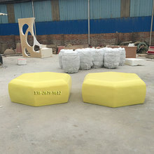 玻璃钢休闲椅培训中心大厅亲子园活动区玻璃钢坐凳幼儿园坐凳