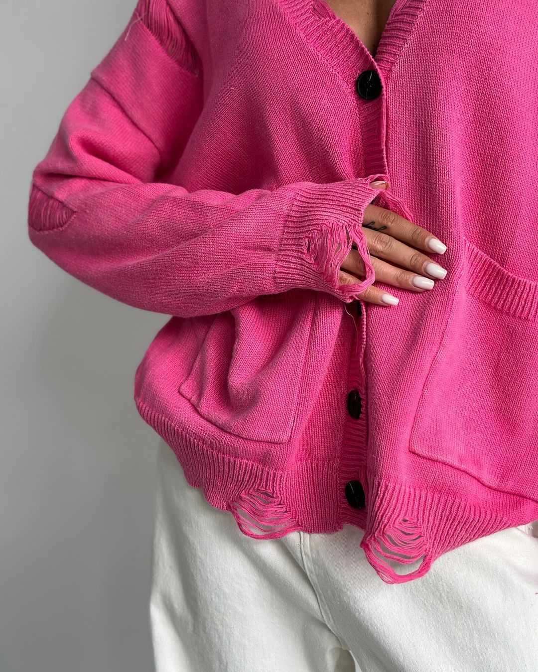 Damen Strickcardigan Vintage Langarm Strickjacke Für Den Winter_voghion.com