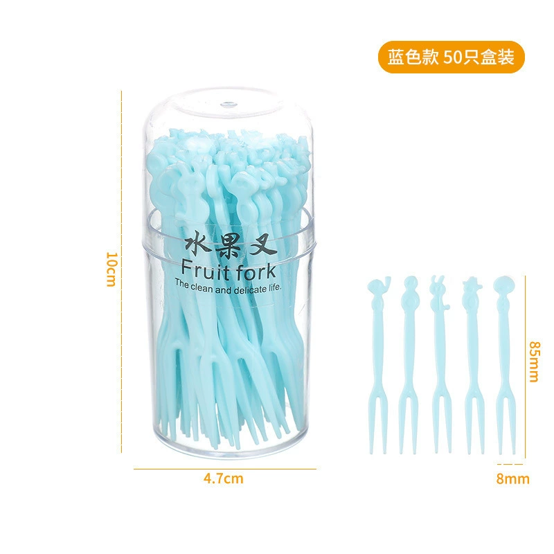 Мультяшная пластиковая многофункциональная вилка для фруктов