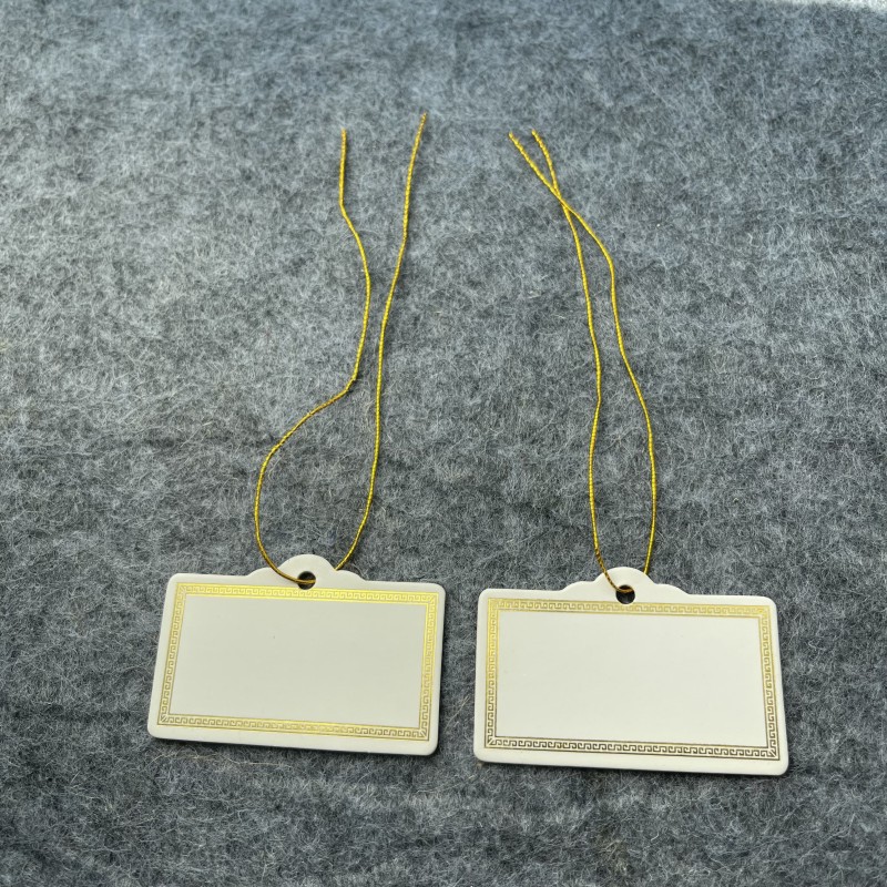 现货空白高档珠宝饰品价格标签手写记号牌穿绳标价牌吊卡服装吊牌