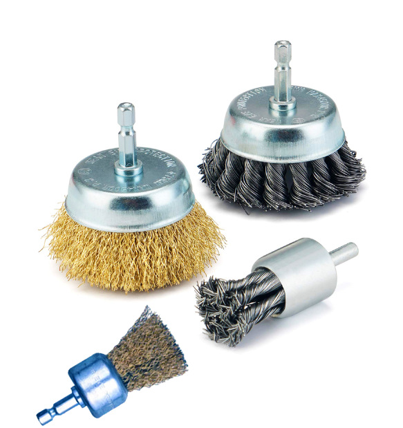 Nueve caballos de alambre de acero rueda de giro pluma tipo tazón de tipo taladro eléctrico cepillo cabeza neumático pulido soldadura cicatriz eléctrica pulido cepillo de alambre de pulido