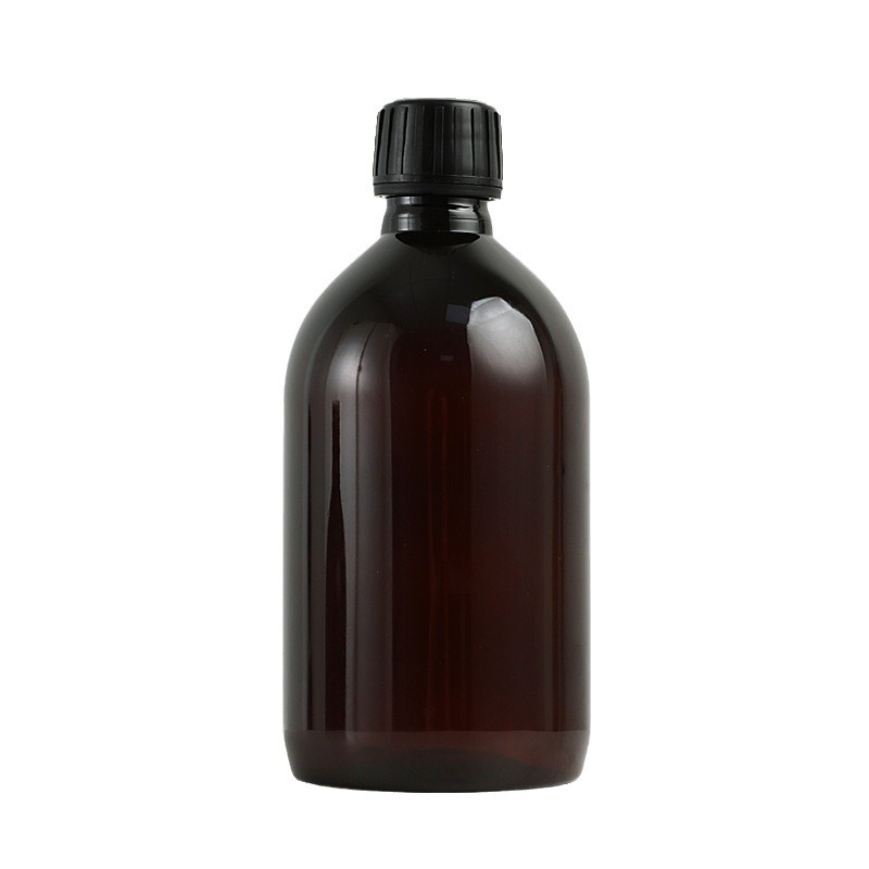 ソーススポット 500ml 大容量 ハイドロゾルボトル プラスチックペット メイク落とし 水詰め替え トナー 内栓ボトル ブラウン|undefined