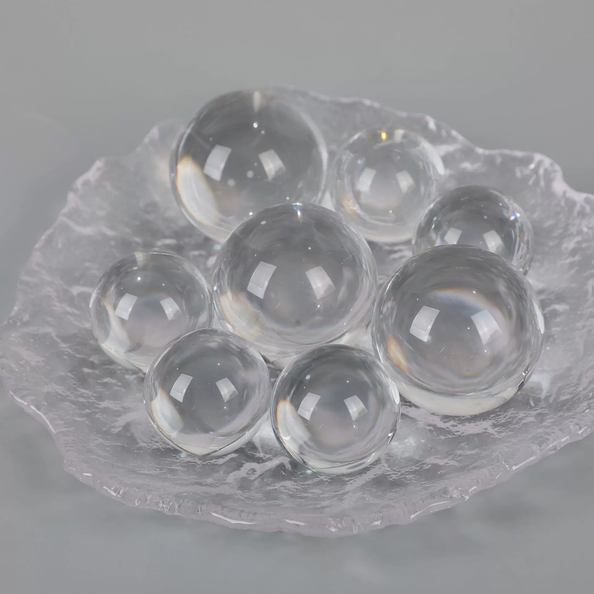 装饰品30mm彩色水晶球diy摄影道具玻璃球水晶球透明光球家居摆件
