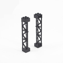 斑狸模型國產小顆粒拼裝積木配件58827零件 2x2x10電線鐵架塔支撐