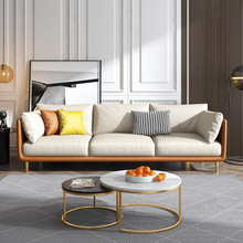意式極簡科技布藝沙發組合大小戶型家具輕奢現代公寓簡約客廳沙發