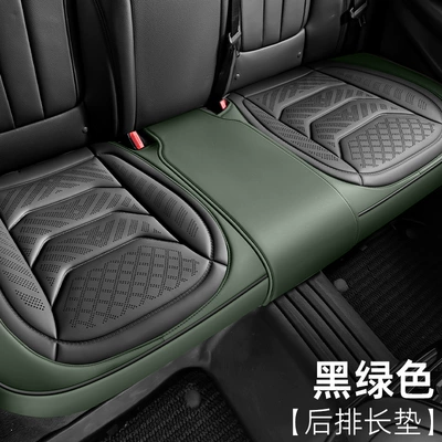 Four Seasons Pad | Wholesale - black-and-green-long-cushion-for-three-people-in-the-back-row-universal-for-five-seats