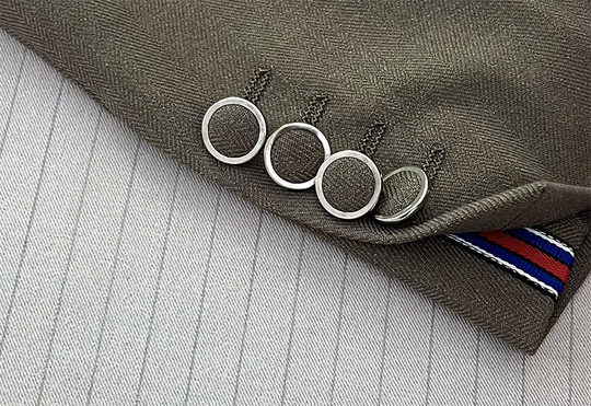 Retro Style Casual Suit Jacket Men's Double-breasted suit Uniform Korean Style Loose Fashionable and Handsome