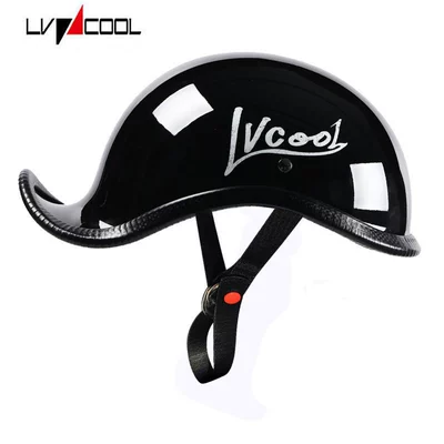 Motosiklet kaskı (dəbilqə) — Breathable Electric Vehicle Riding Helmet - cool-black-and-white-m