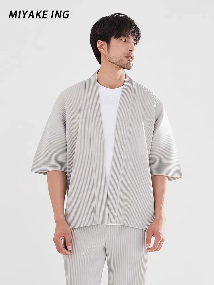 Japanese summer classic suit jacket, oversize, with short sleeve, HP11