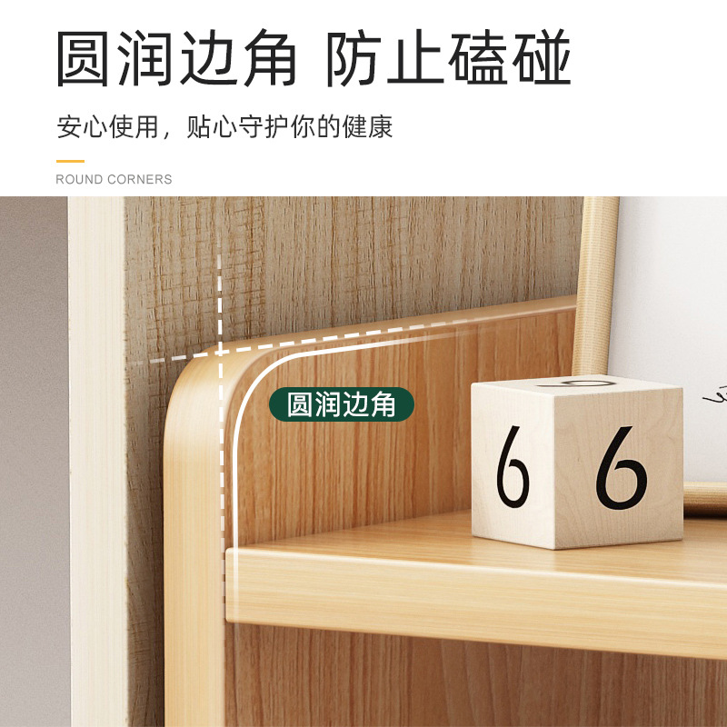 Portátil pequeña estantería piso mesa de noche de almacenamiento en rack dormitorio escritorio lado Mesa gabinete de almacenamiento pequeña estantería