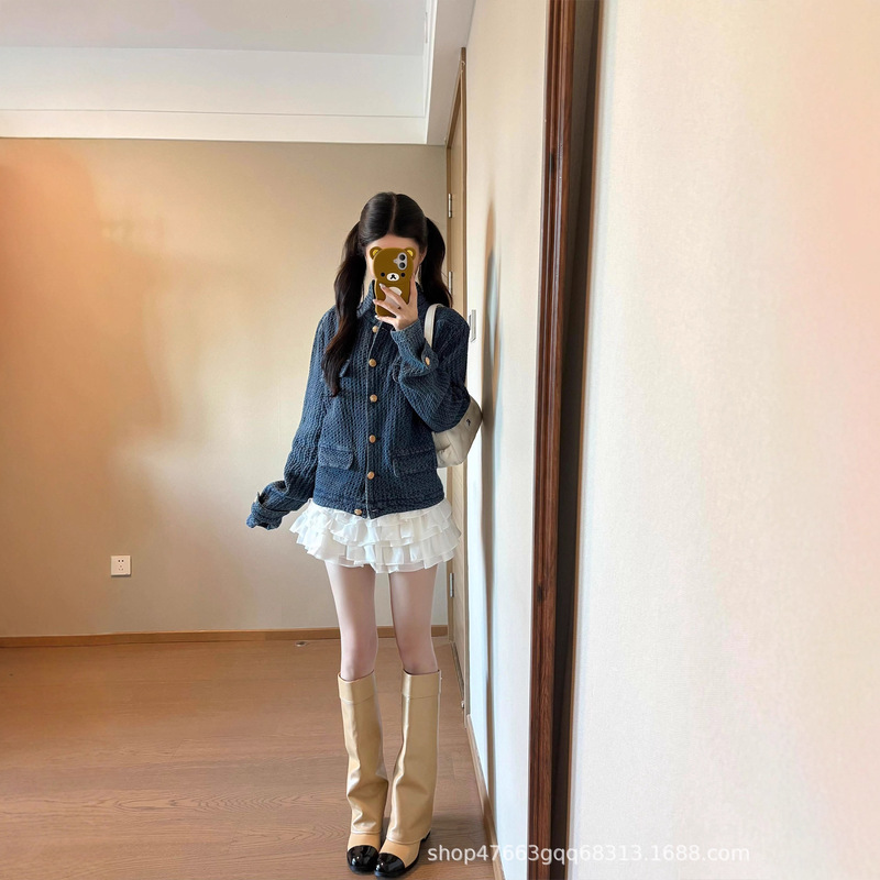 Stunning American-Style Blue Denim Jacket for Women, Autumn 2025 New Loose Casual Jacket Top